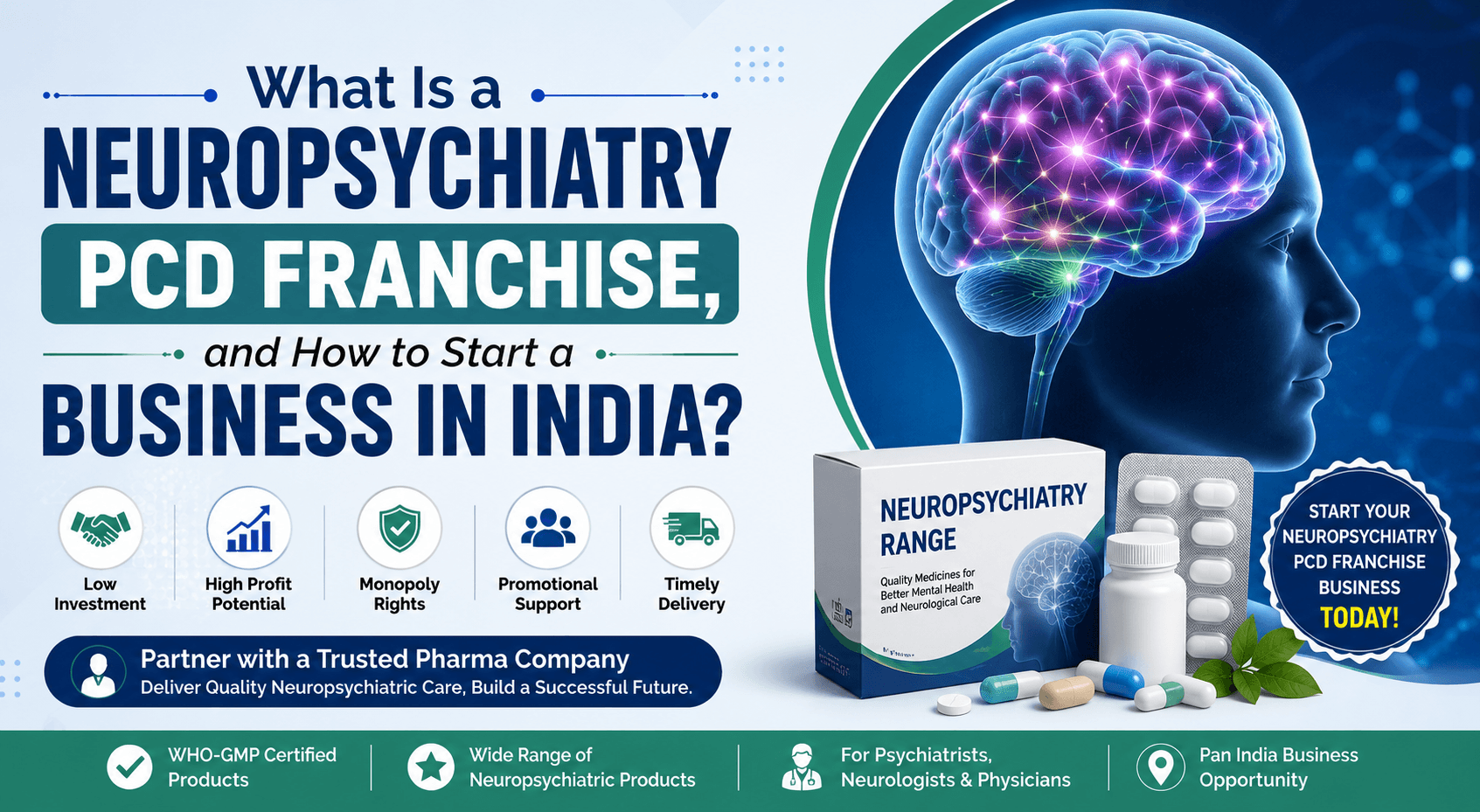 What Is a Neuropsychiatry PCD Franchise, and How Do You Start a Business in India?